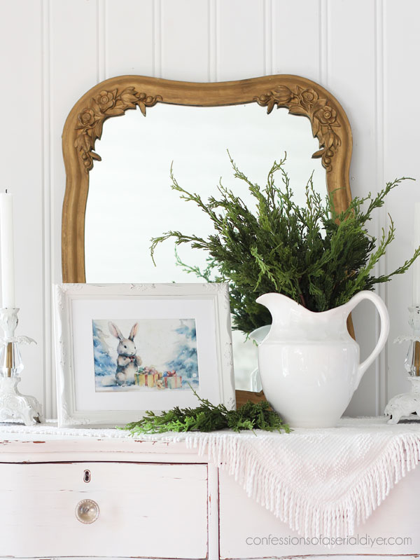 Create holiday art with decoupage paper!