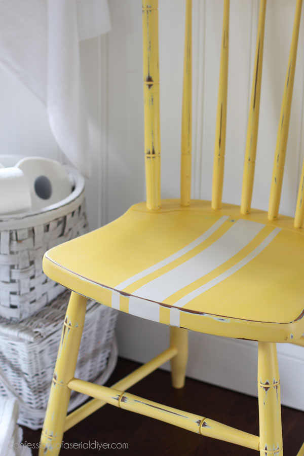Painted Yellow Chair with Dixie Belle Paint