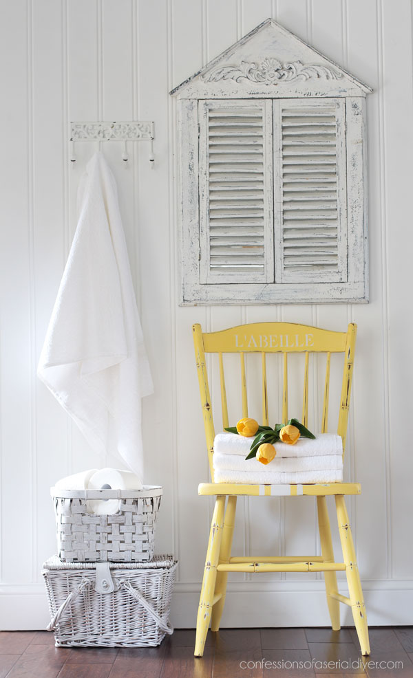Painted Yellow Chair with Dixie Belle Paint