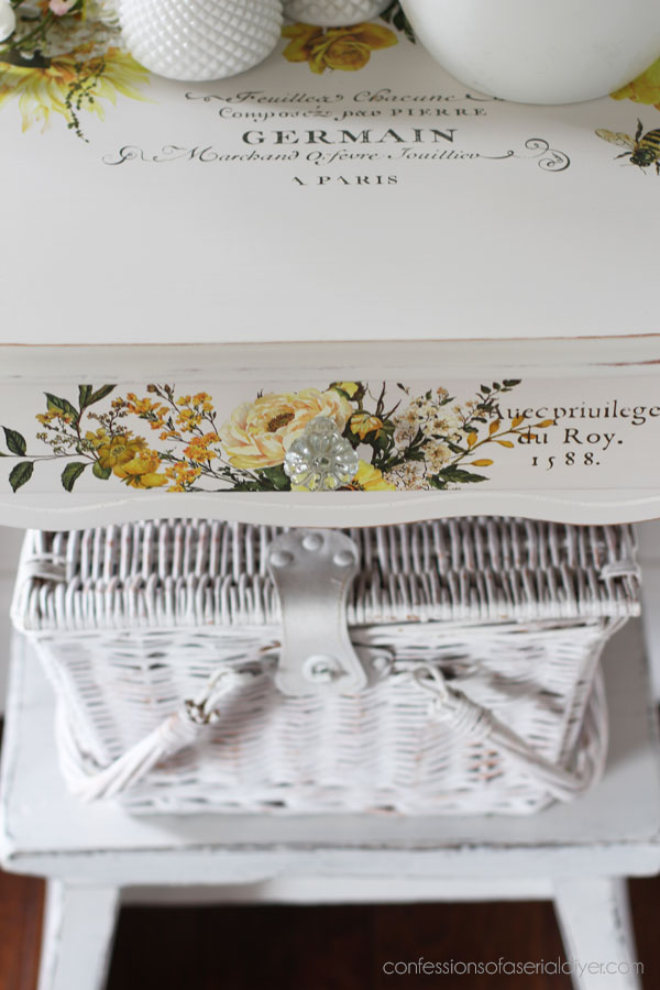 Sunlit serenade transfer on a dressing table