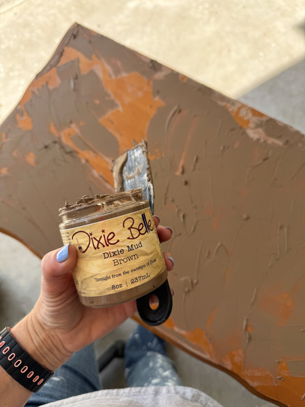 Fill holes, gouges, and scratches with Dixie Mud