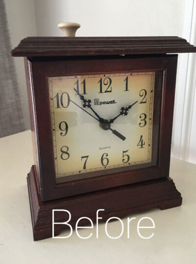 Turn a clock into a shadow box!