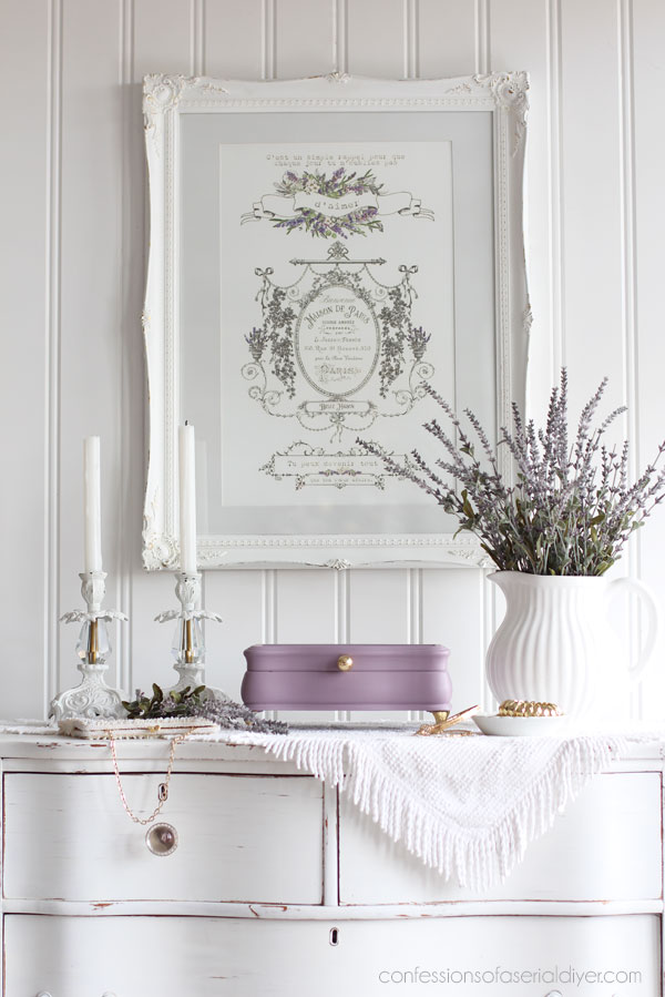 Update a Jewelry Box with Paint and Decoupage Paper
