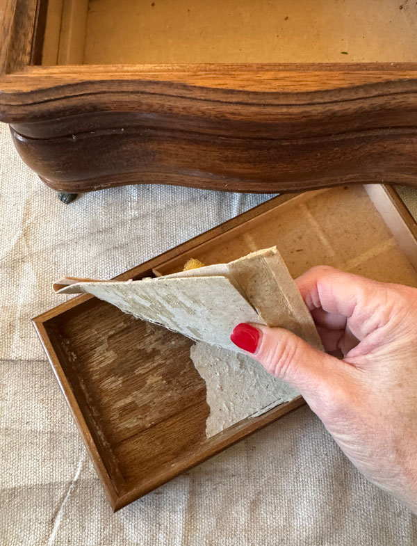 Update a Jewelry Box with Paint and Decoupage Paper