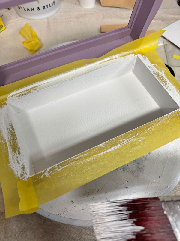 Update a Jewelry Box with Paint and Decoupage Paper