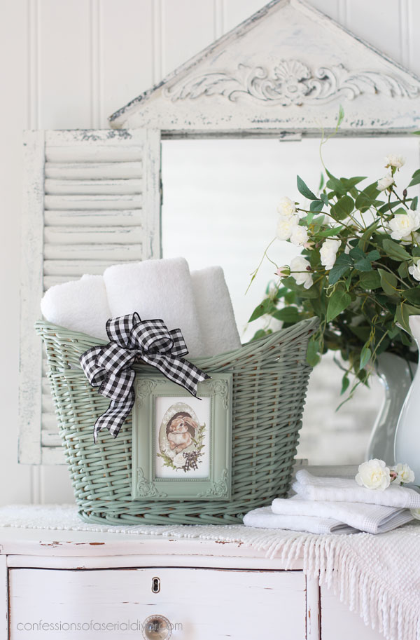 Paint a thrift store basket