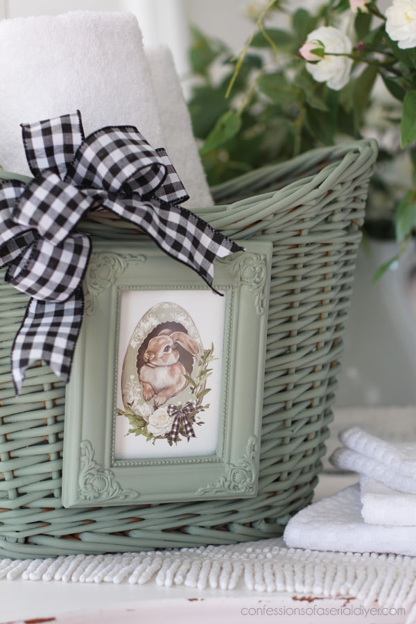 Paint a thrift store basket
