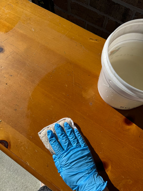 Clean with White Lightning to prep for paint