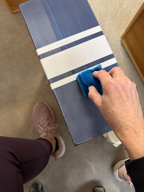 Seal your painted piece with Clear Coat in Satin