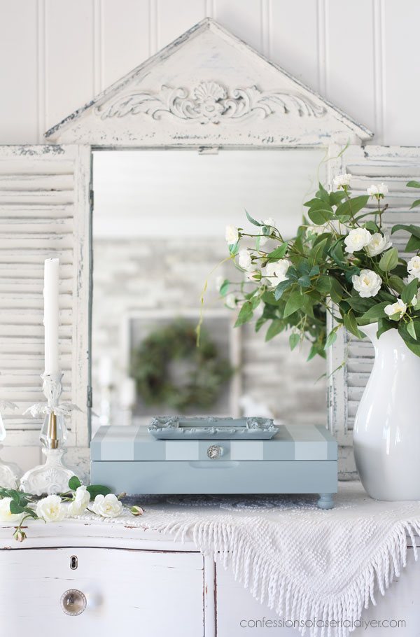 Make an old flatware box beautiful! 