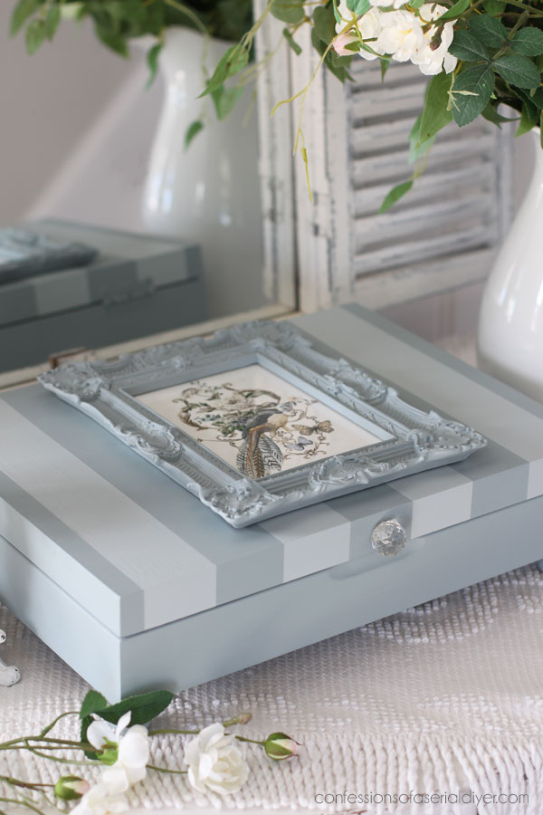 Make an old flatware box beautiful! 