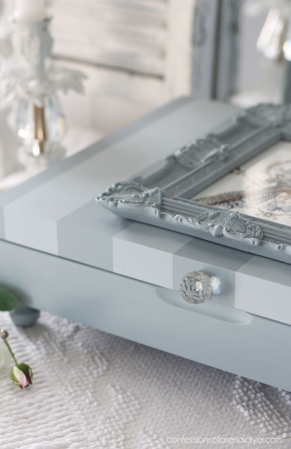 Make an old flatware box beautiful! 