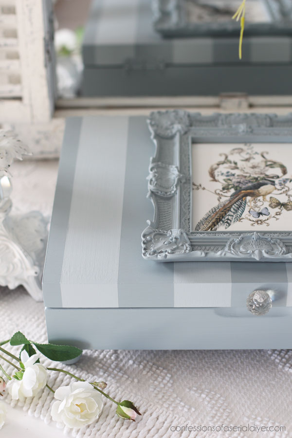 Make an old flatware box beautiful! 