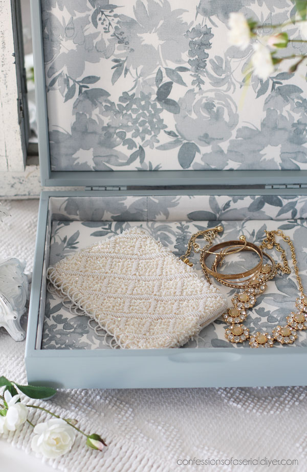 Make an old flatware box beautiful! 