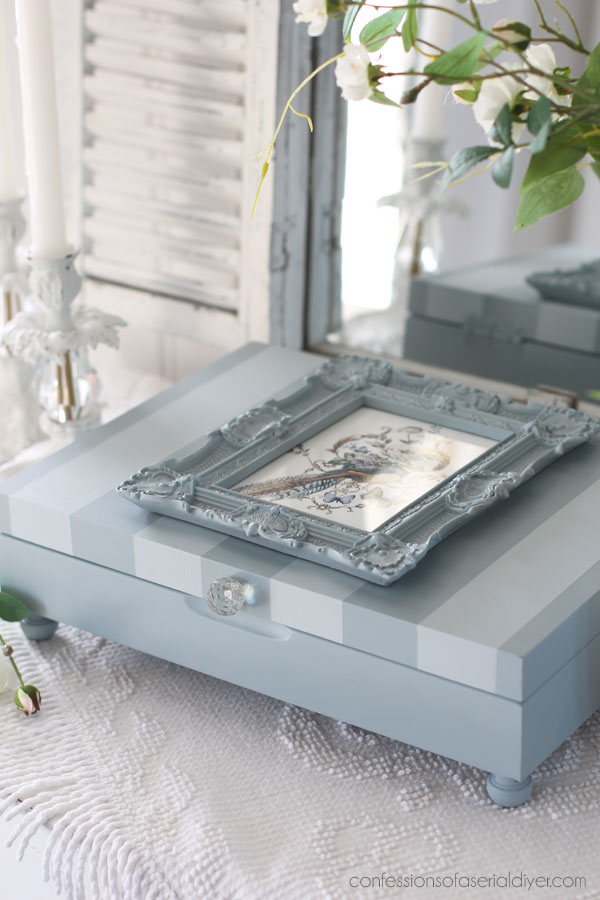 Make an old flatware box beautiful! 