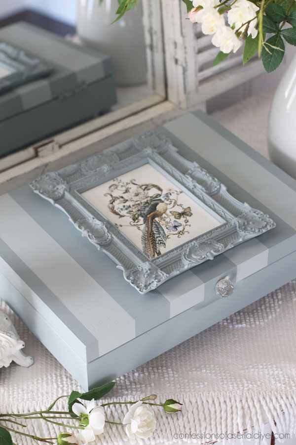 Make an old flatware box beautiful! 