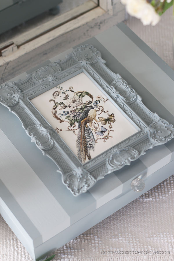 Make an old flatware box beautiful! 