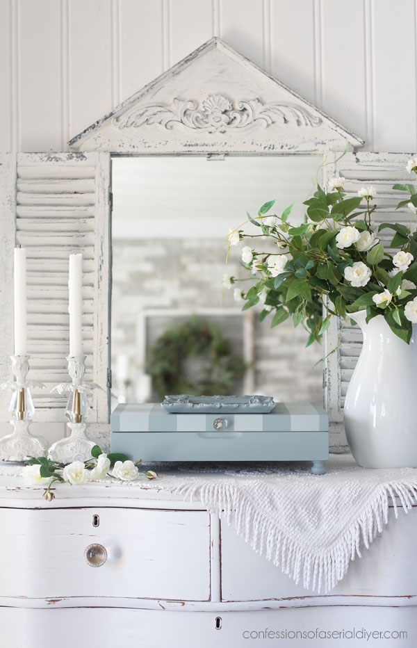 Make an old flatware box beautiful! 