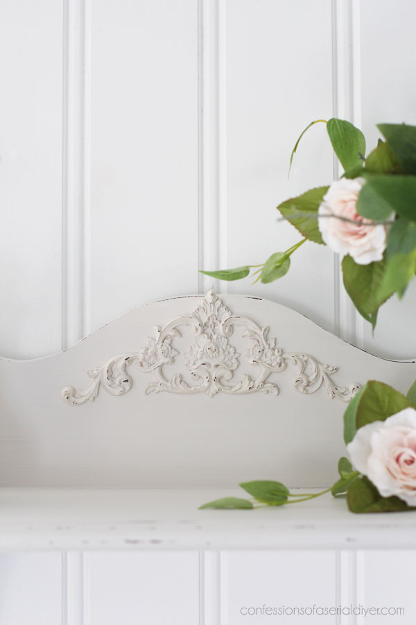 How to give a dated shelf some vintage charm