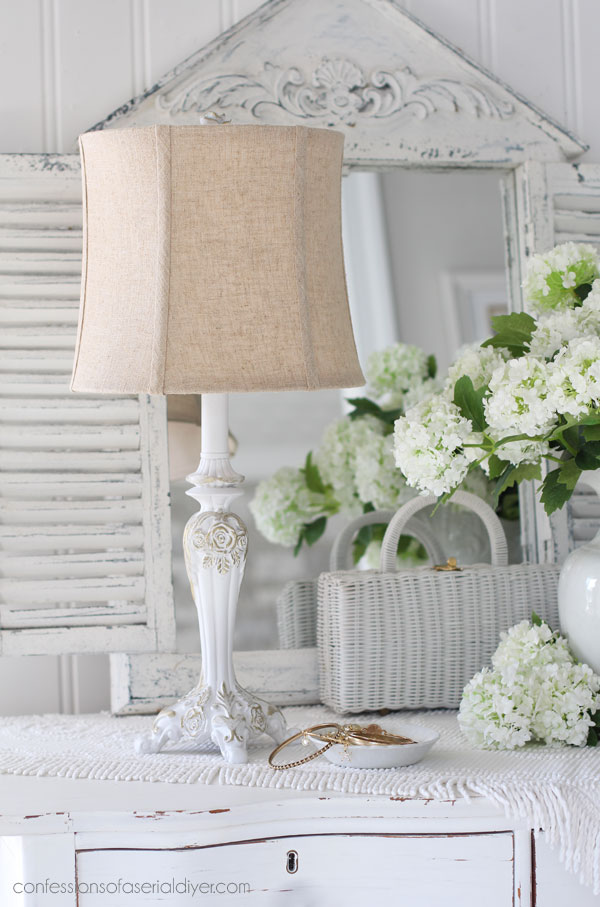 Easily update a lamp with paint!