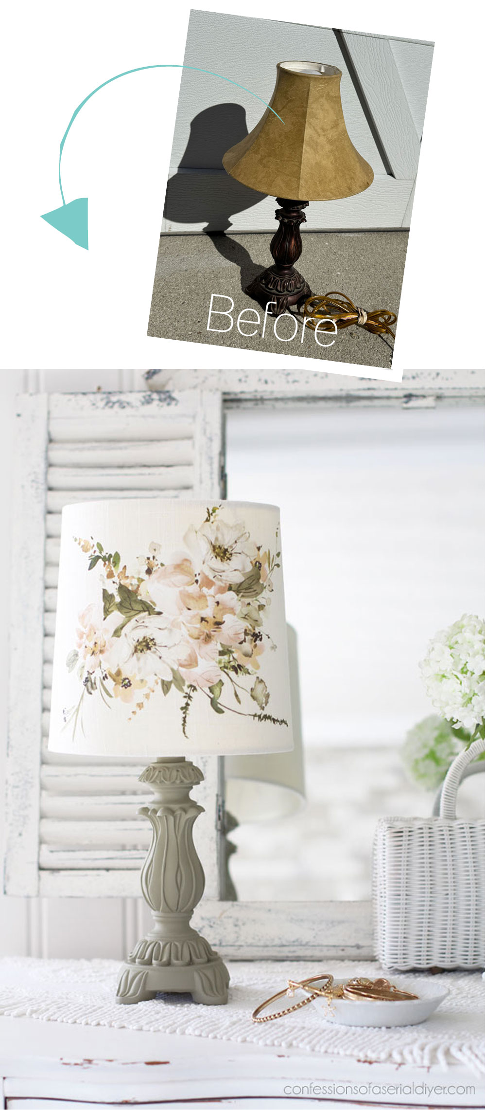 Update a lamp with paint