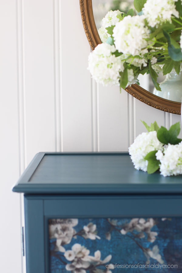 Create Closed Storage by Replacing Glass Doors