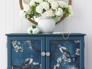 Create Closed Storage by Replacing Glass Doors