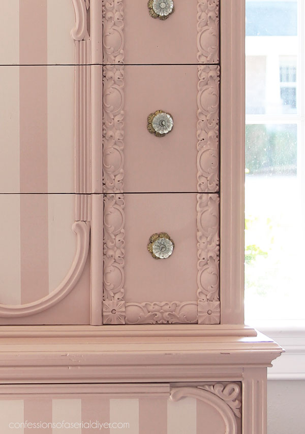 The prettiest antique dresser makeover!