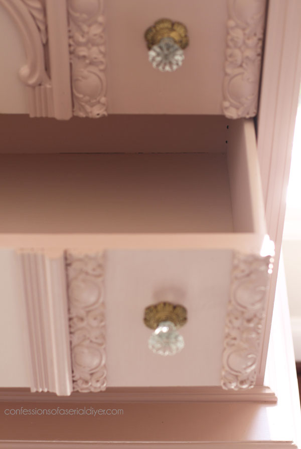 The prettiest antique dresser makeover!