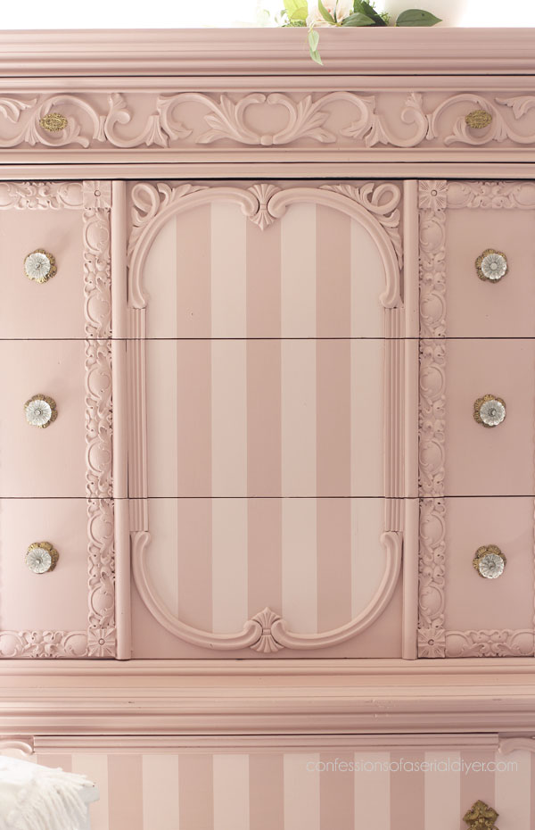 The prettiest antique dresser makeover!