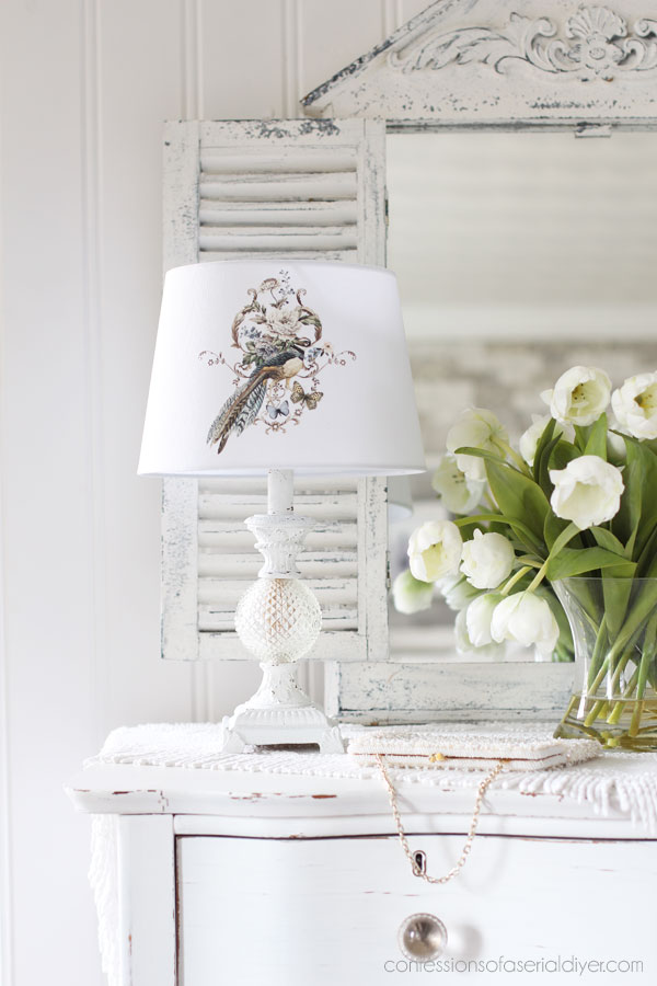 Gold and Glass Lamp Set Makeover