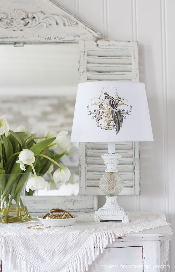 Gold and Glass Lamp Set Makeover