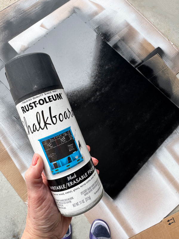 Chalkboard spray paint