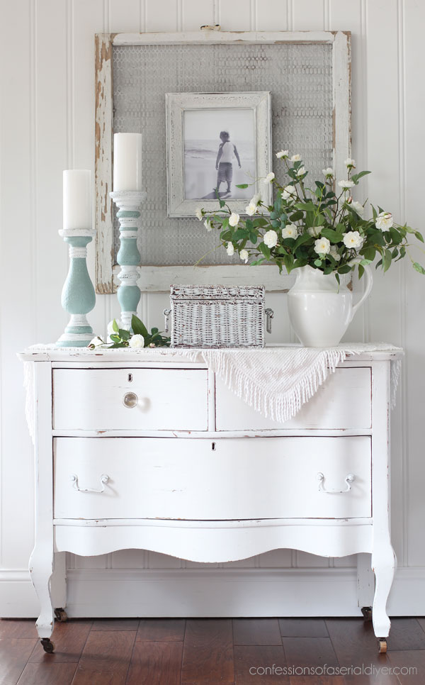 Coastal painted Candlesticks