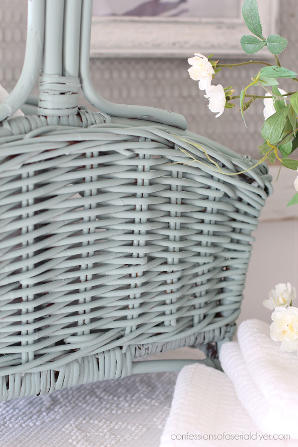 Blue Painted Basket