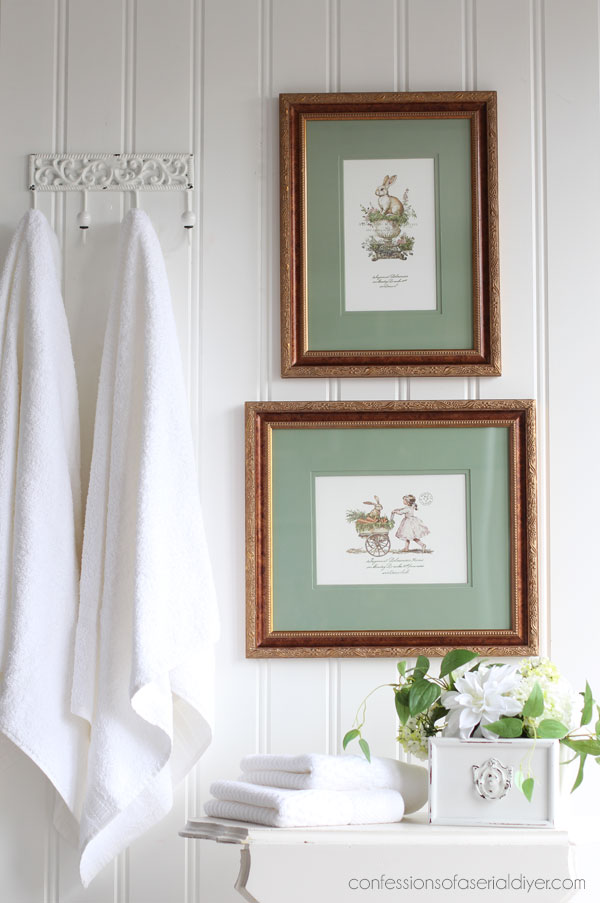 Easily Update Thrifted Artwork with transfers!