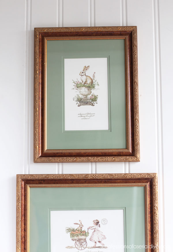 Easily Update Thrifted Artwork with transfers!
