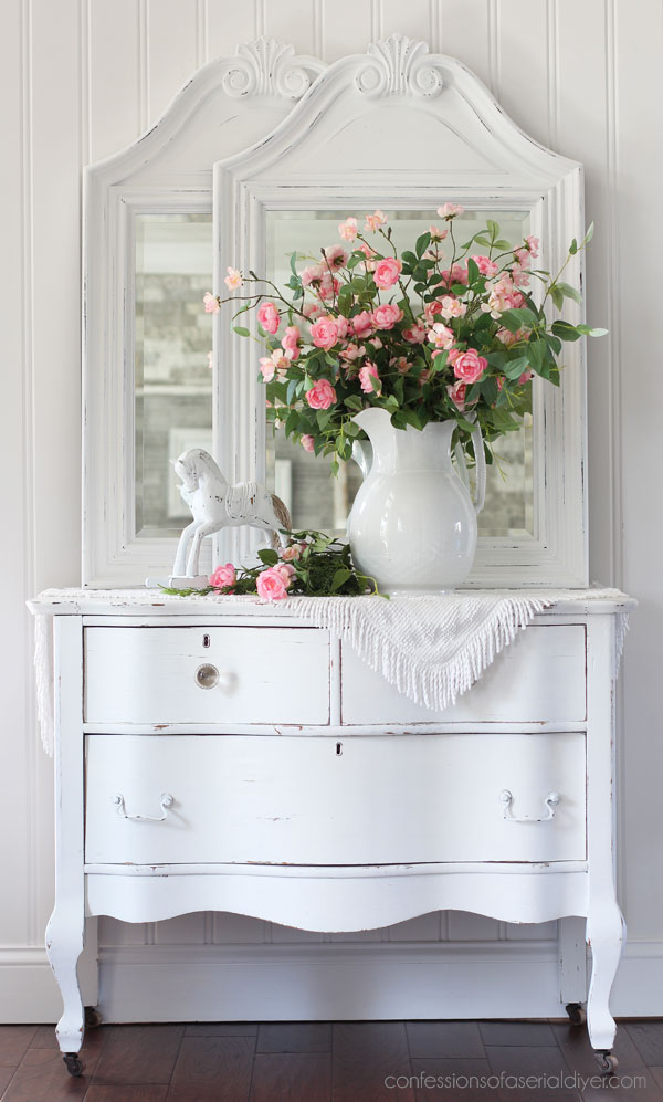 $5 Yard Sale Mirror Set Makeover