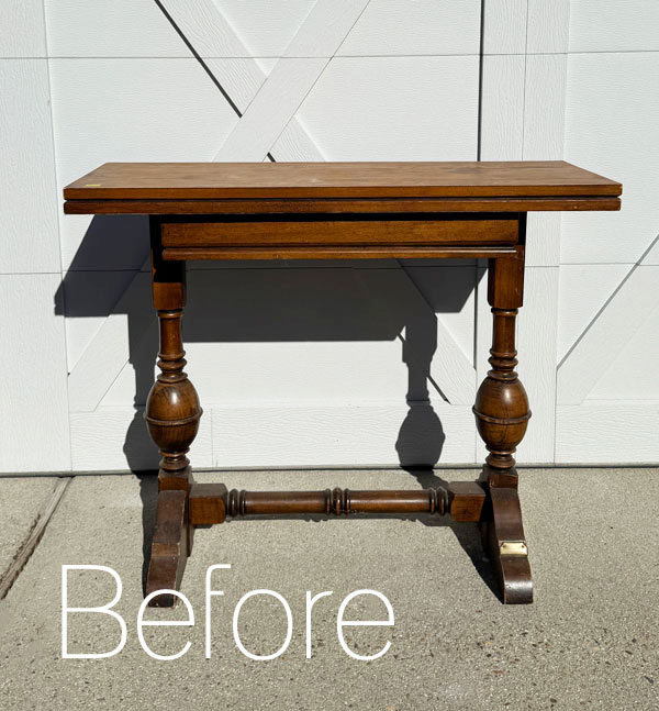 Flip Top Game Table Makeover