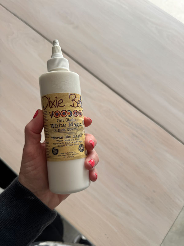 Applying VooDoo Gel Stain