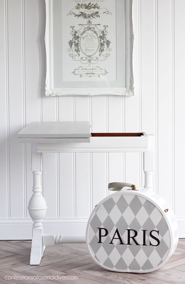 Vintage Flip Top Game Table Makeover