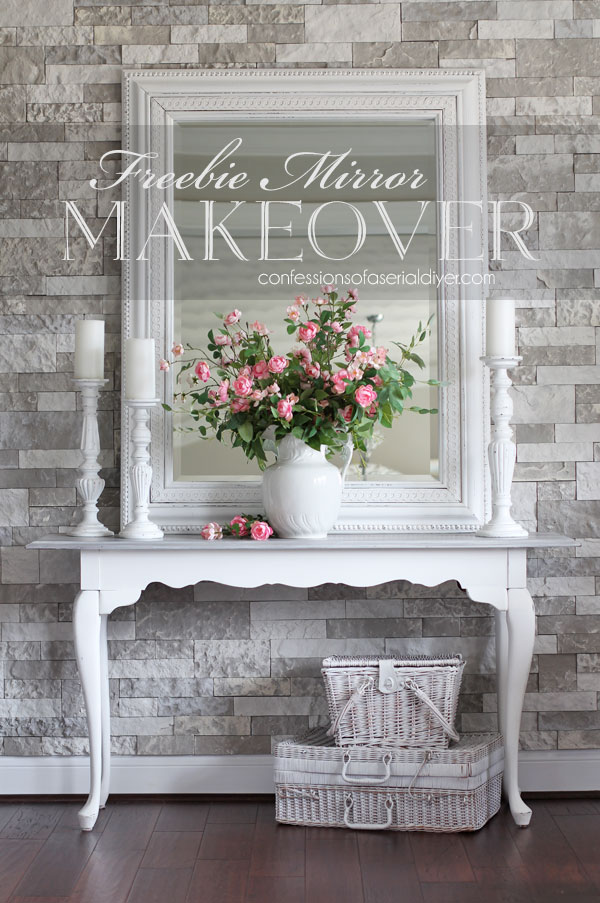 How to fix chewed up trim: a dumpster mirror makeover