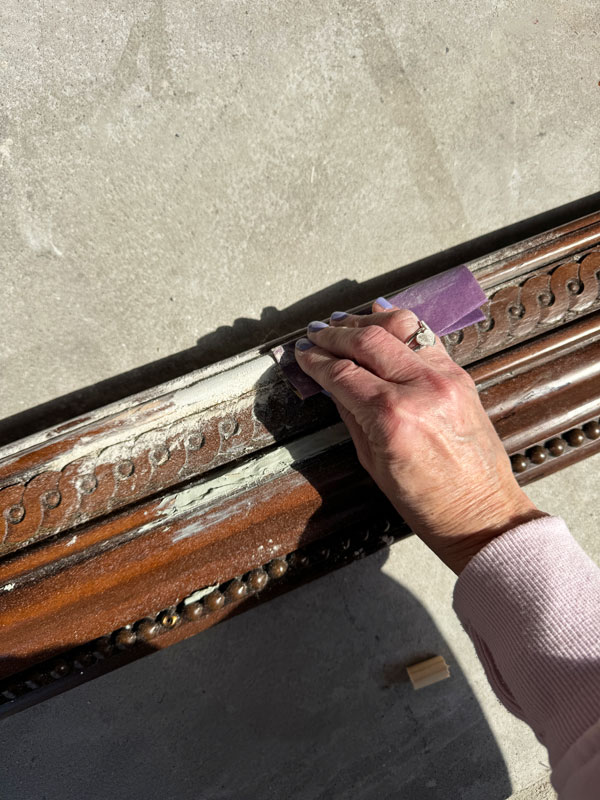 How to fix chewed up trim with bondo