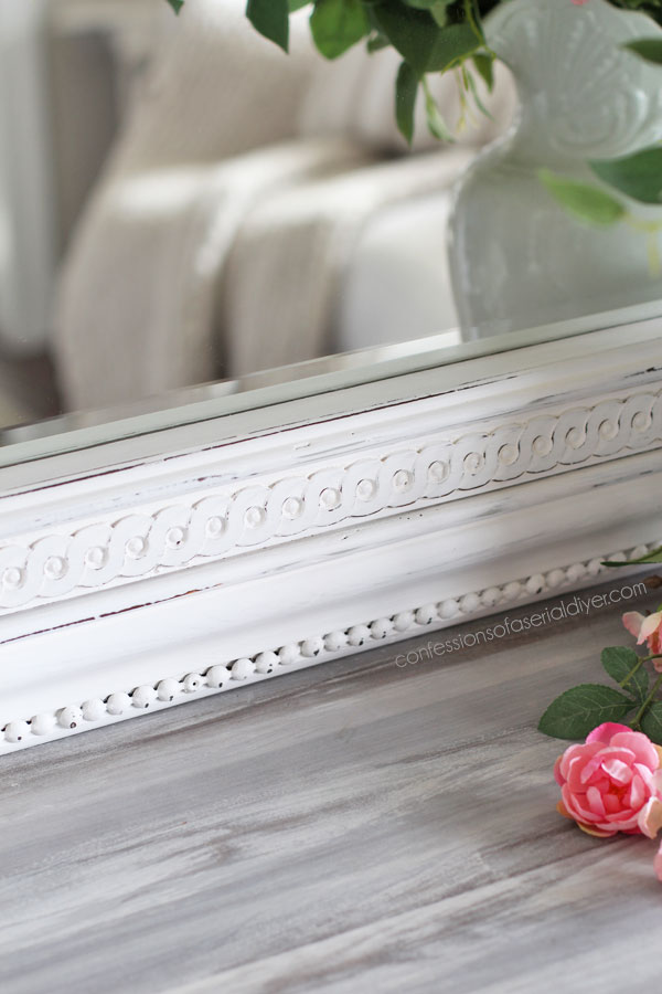 How to fix chewed up trim: a dumpster mirror makeover