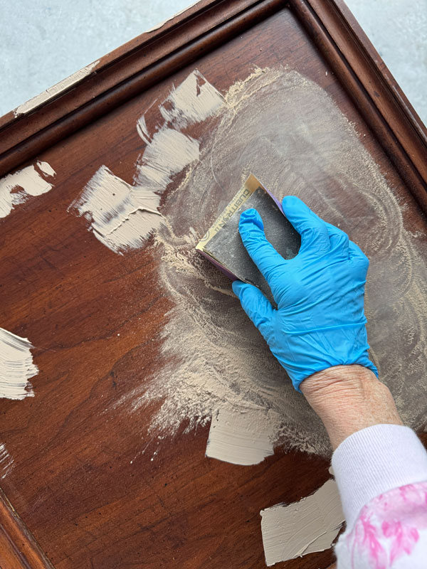 Fill dings and scratches with Dixie Mud