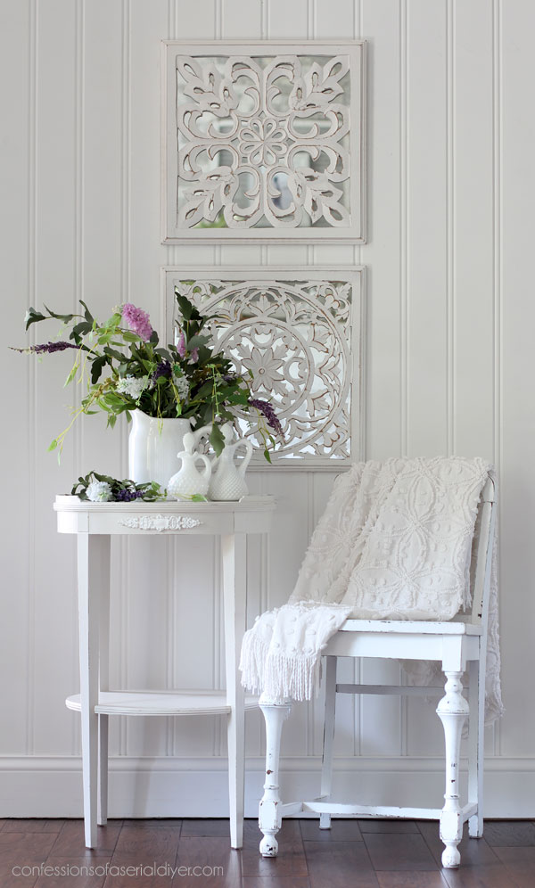 Painted Vintage Side Table Makeover | Confessions of a Serial Do