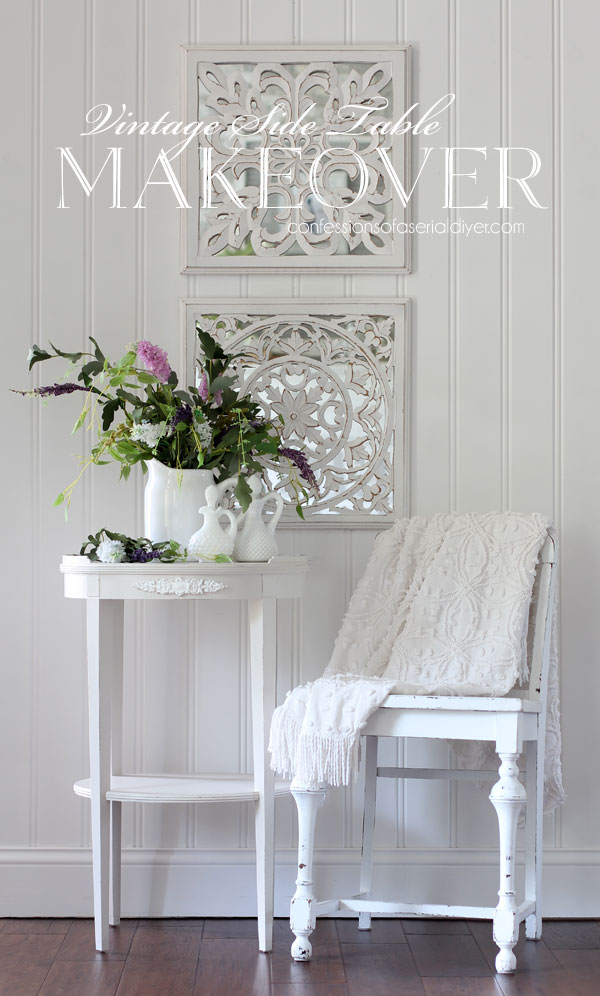 Painted Vintage Side Table