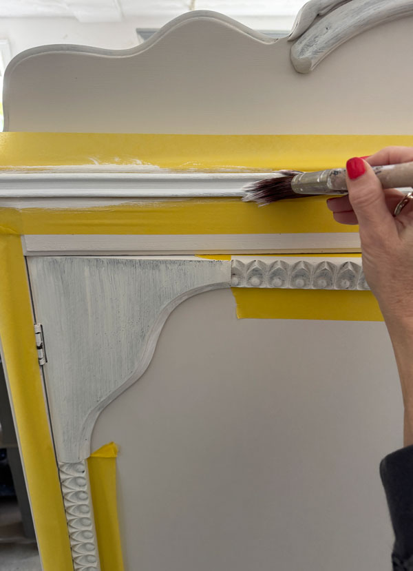 Painted Antique Armoire