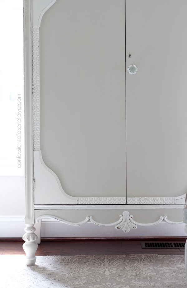 Painted antique armoire 