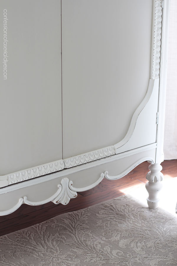 Painted antique armoire 
